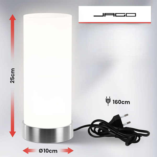 LAMPKA NOCNA STOŁOWA LAMPA PROSTA STOJĄCA ZE ŚCIEMNIACZ DOTYKOWA