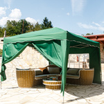 NOŻYCOWY ZIELONY PAWILON OGRODOWY 3x3 M + 2 ŚCIANY