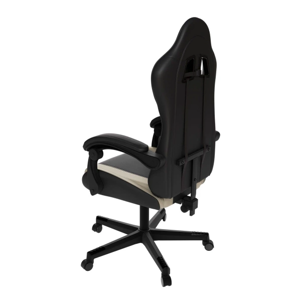 FOTEL GAMINGOWY BIUROWY KUBEŁKOWY GRACZA OBROTOWY HYPERSEAT CZARNY BEŻOWY