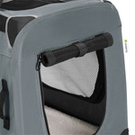 SZARA TORBA TRANSPORTOWA SKŁADANA KOJEC DLA PSA KOTA TRANSPORTER M 60x44x42