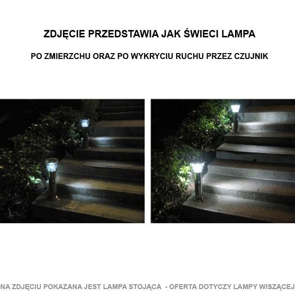 Mocna Lampa Solarna Z Czujnikiem Ruchu Zmierzchu Ogrod Lampy Solarne Ogrod