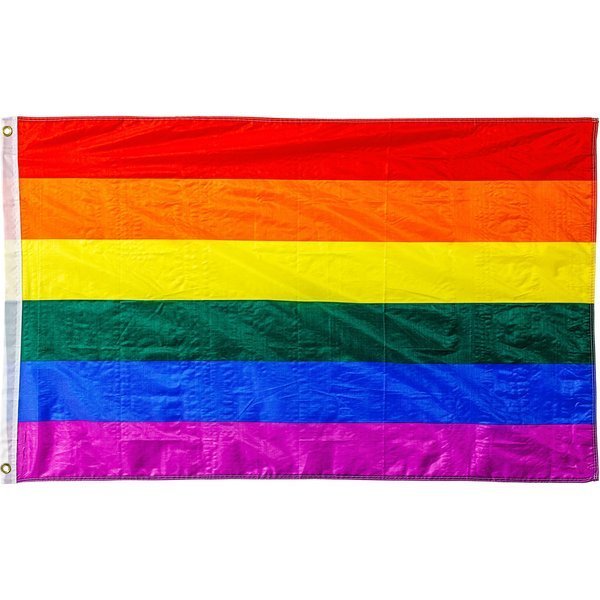 FLAGA RAINBOW TĘCZOWA LGBT DUMY 120x80CM NA MASZT