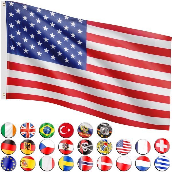 FLAGA USA STANÓW ZJEDNOCZONYCH 120x80 CM NA MASZT 