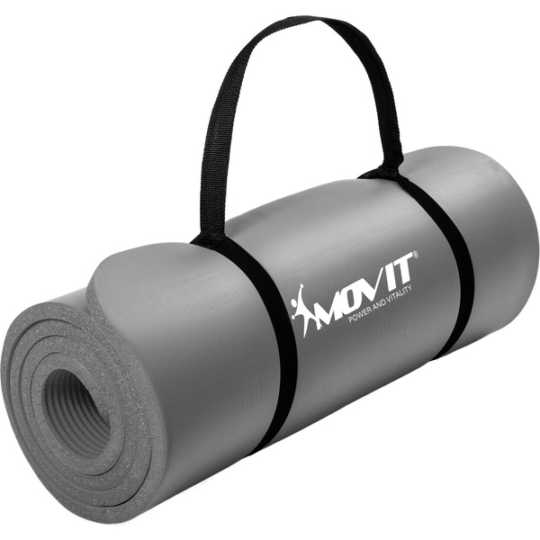 SZARA MATA PIANKOWA 183x60x1,0cm DO ĆWICZEŃ / GIMNASTYKI / FITNESS / JOGI